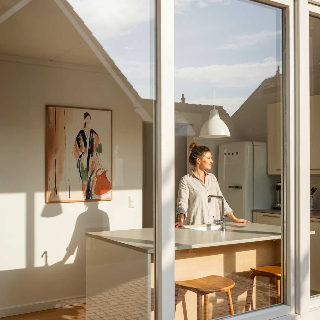 Artistieke Mode Illustratie – vrouwelijke portretposter in staand formaat