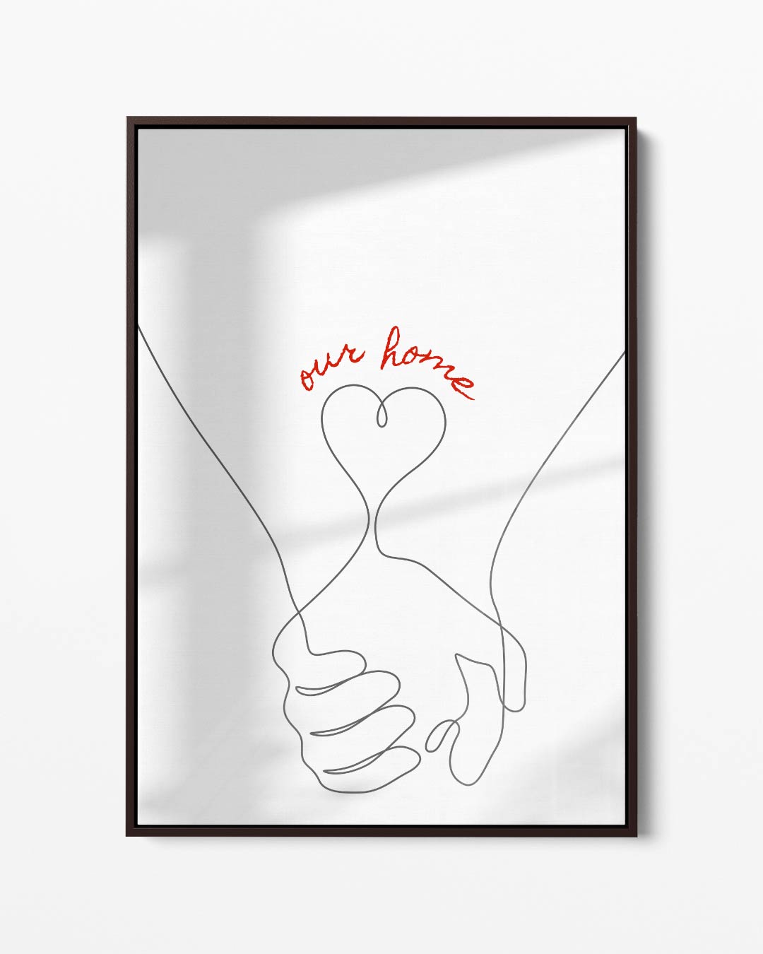 Samen Thuis – portret kunstwerk als wanddecoratie