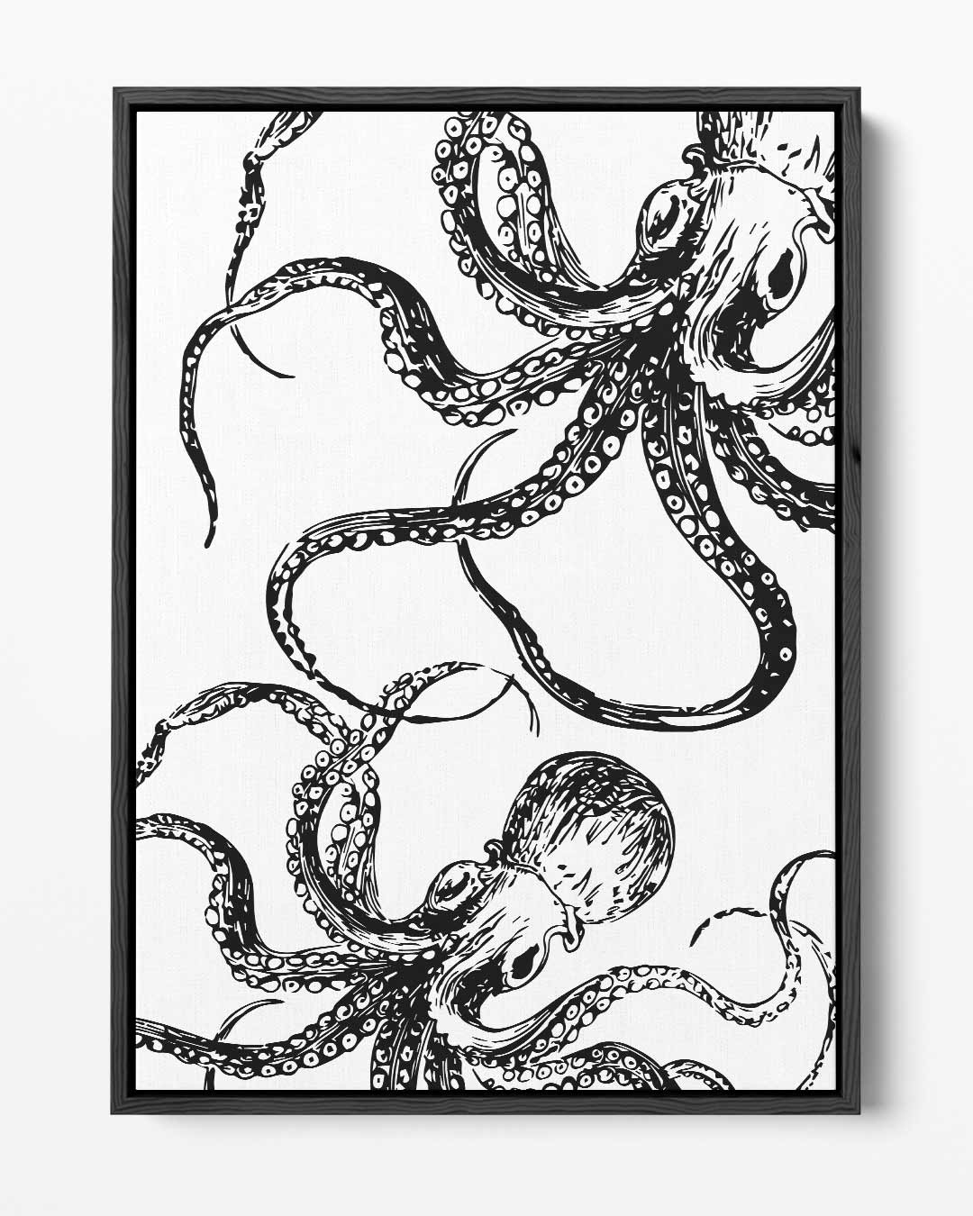 Mystieke Octopus Illustratie – portret kunstwerk als wanddecoratie