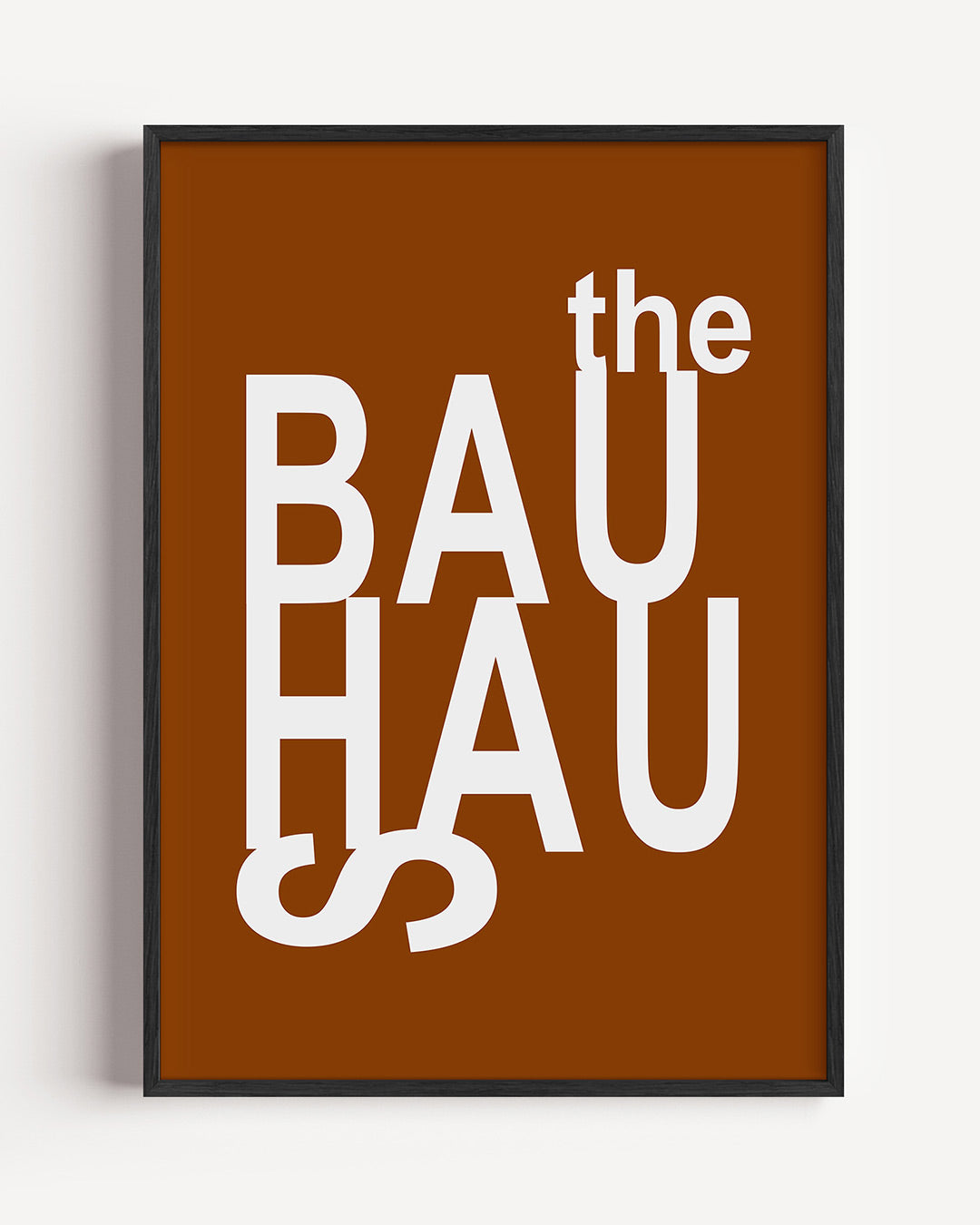 Typografische compositie – staande Bauhaus poster als wanddecoratie