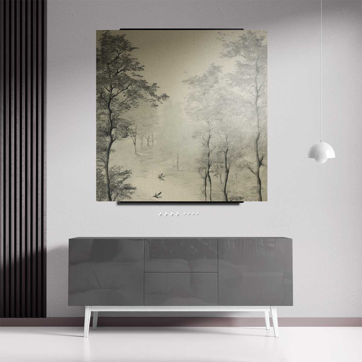 Mystieke Boswandeling – staande wandkunst voor woonkamer of interieur