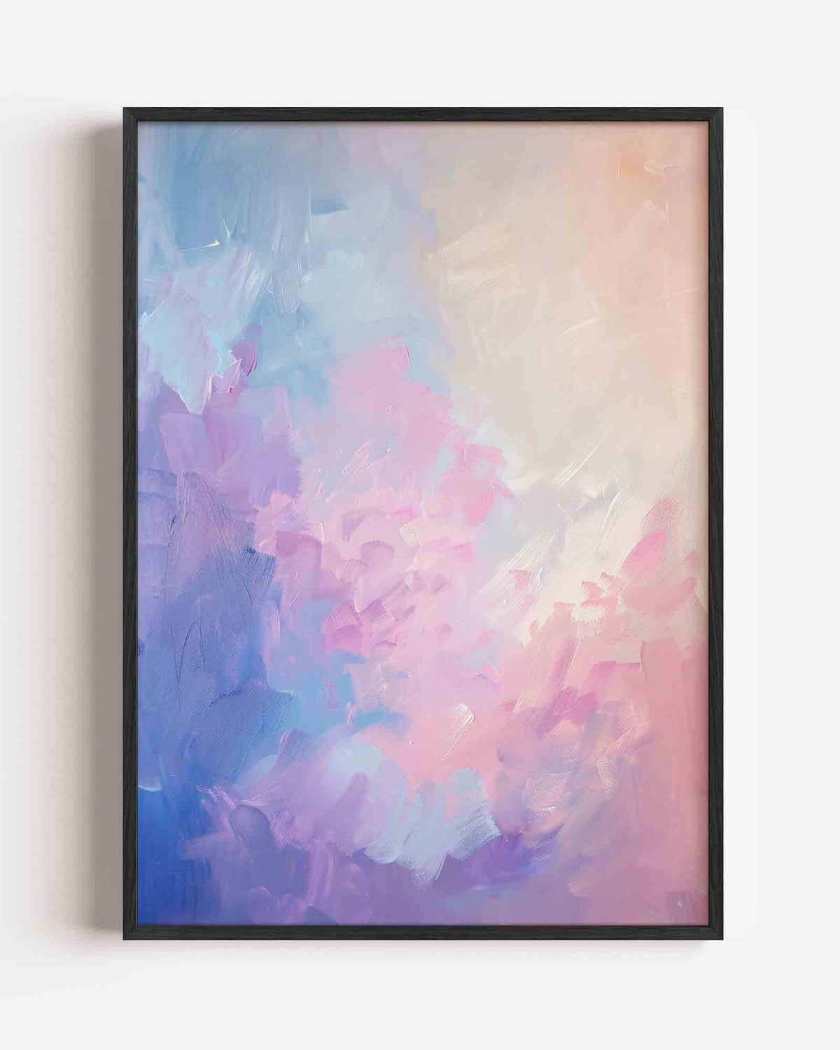 Pastelkleuren abstracte – kleurrijke abstracte portret poster als wanddecoratie