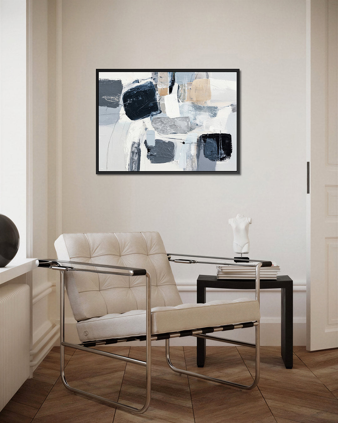 Dynamische vormen compositie – Dynamische – kunstwerk op canvas, dibond of plexiglas