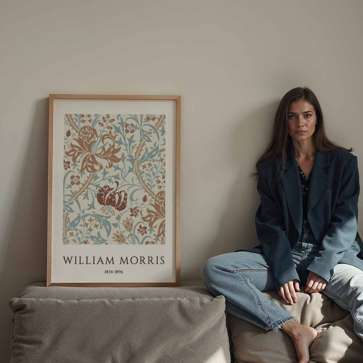 William Morris Bloemenpracht – vintage poster in staand formaat