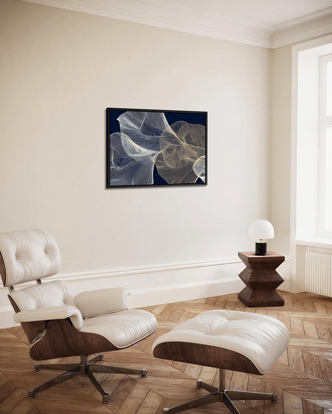 Golvende lijnen – alternatieve weergave van het kunstwerk