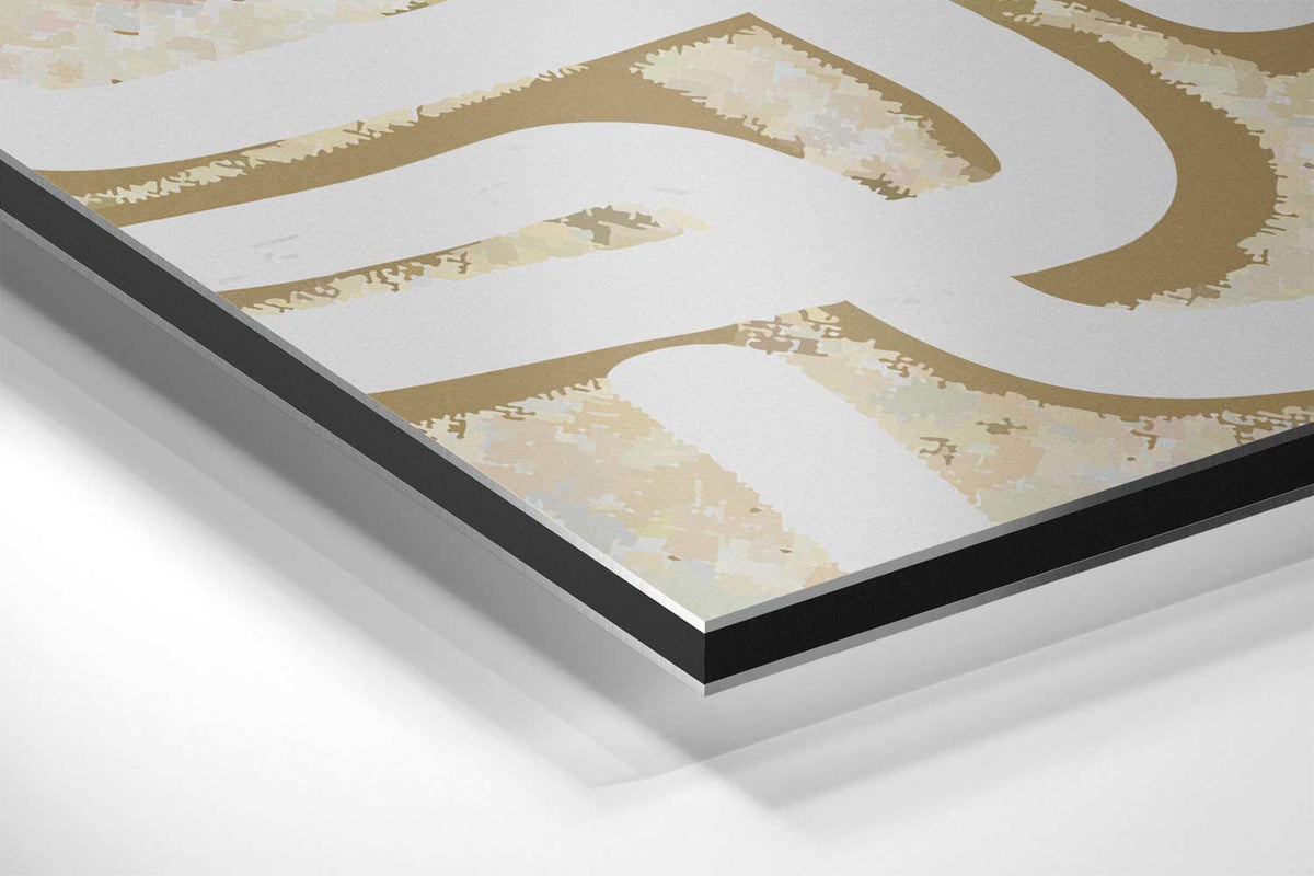 Doolhof van Lijnen – canvas kunstwerk als wanddecoratie