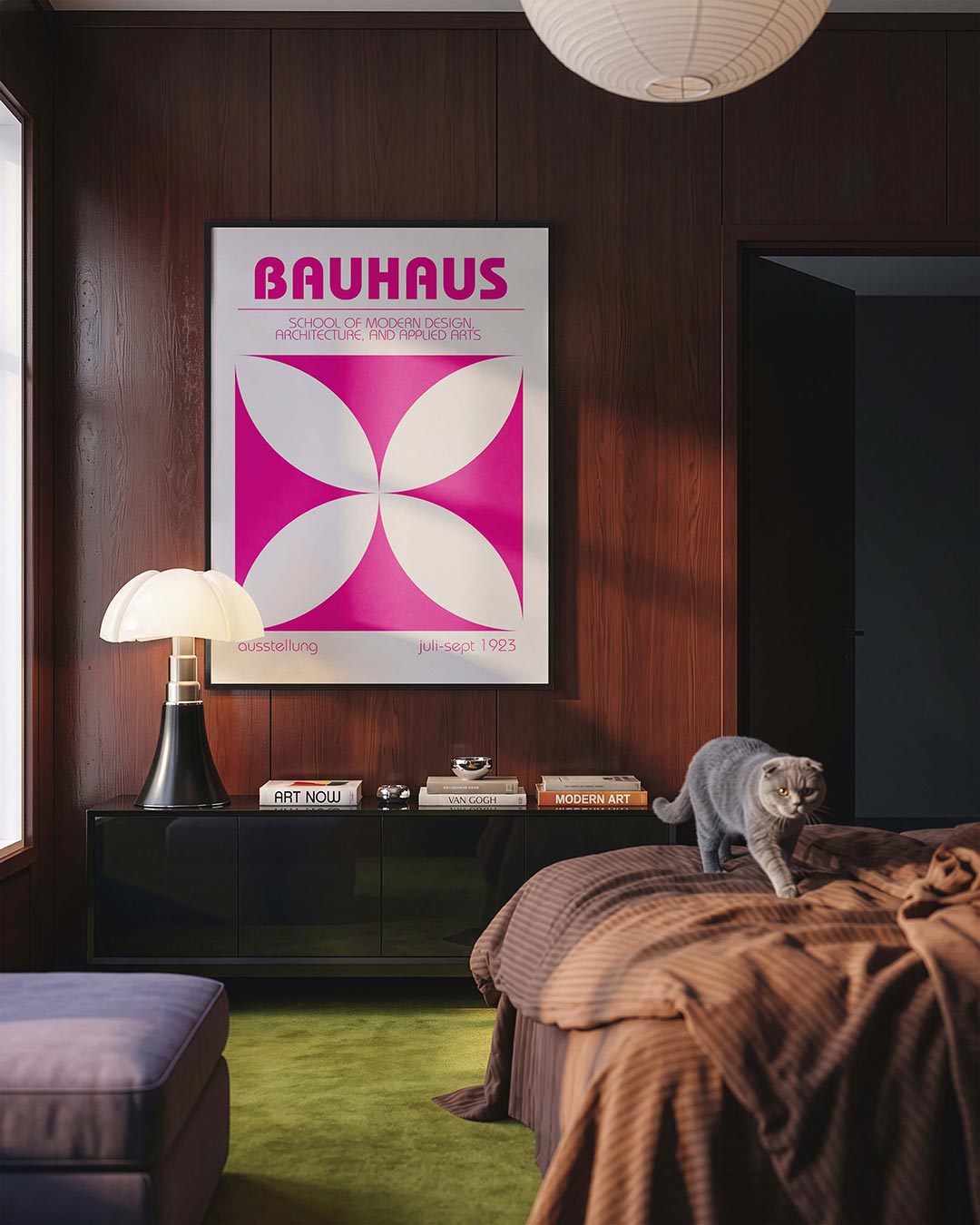  – geometrische Bauhaus poster in staand formaat