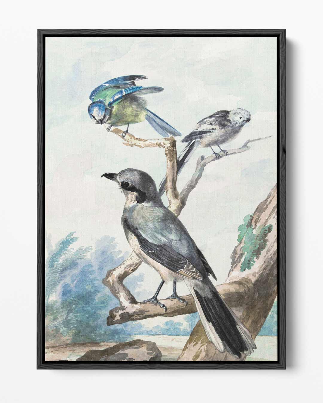 Vogels op een Tak – portret kunstwerk als wanddecoratie