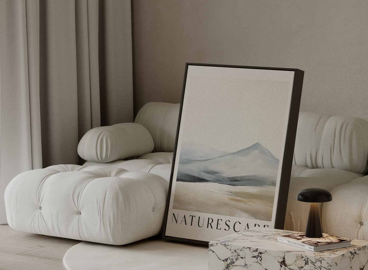 Rustgevende Landelijke Horizon – staande wandkunst voor woonkamer of interieur