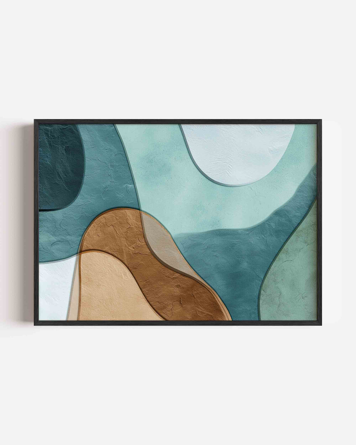 Abstracte vormen – abstracte landscape poster als wanddecoratie