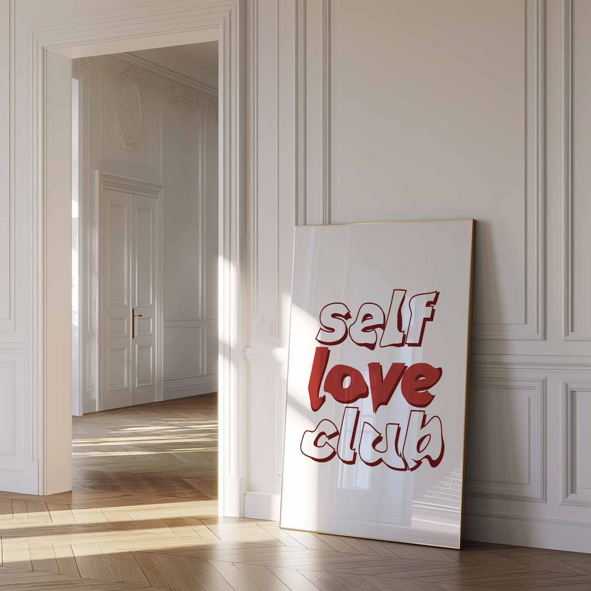 Self Love Club – urban poster in staand formaat