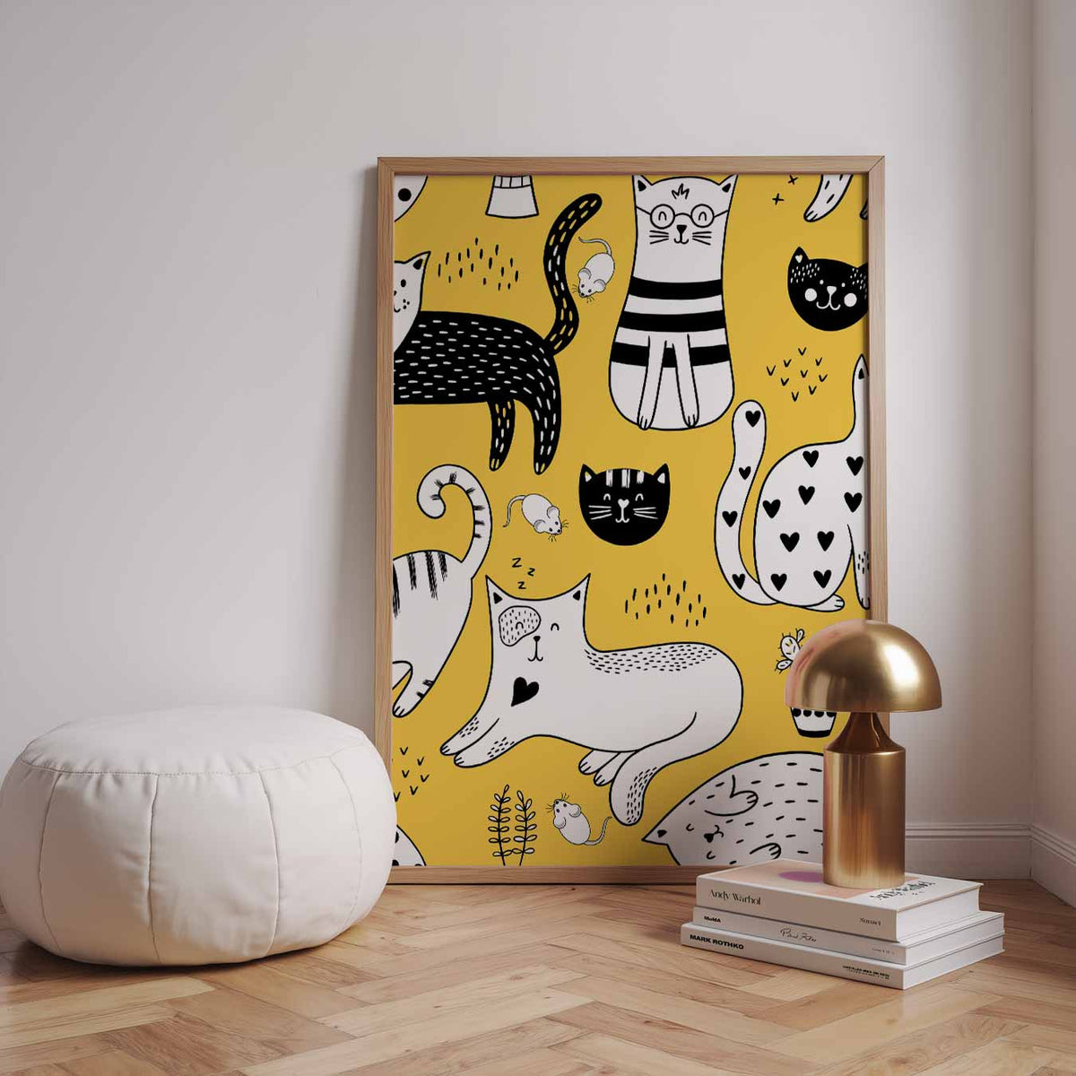 Speelse Katten en Muisjes – dieren poster in staand formaat
