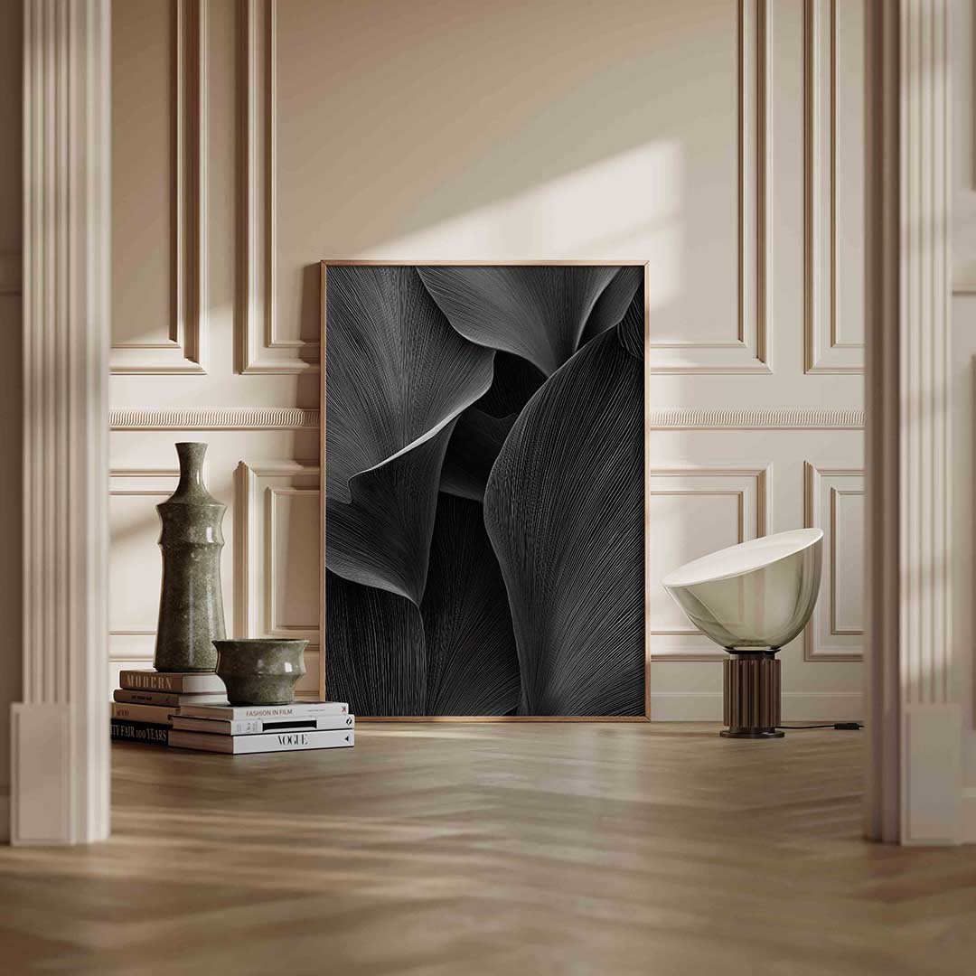 Golvende lijnen – staande abstracte wanddecoratie van WallArtistic