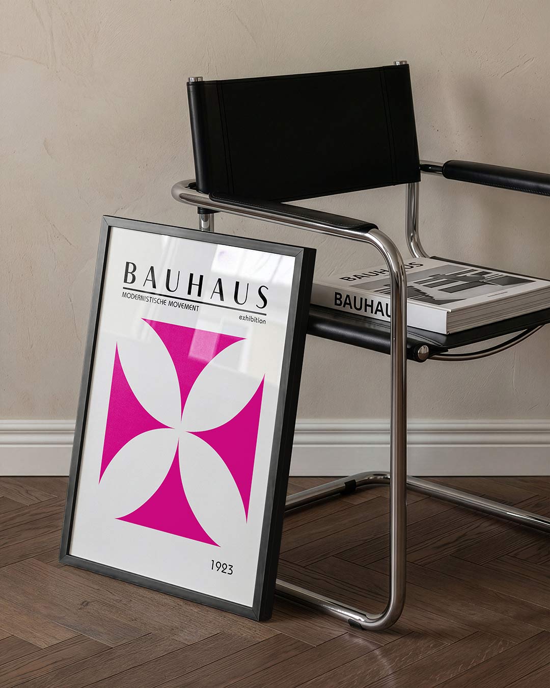 Vorm en kleur – staande Bauhaus poster voor aan de muur