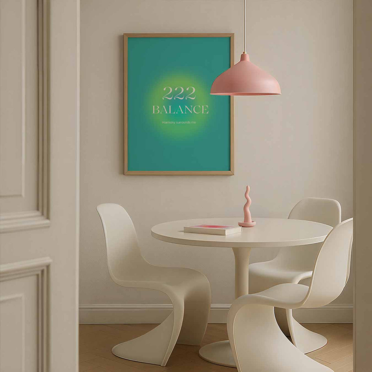 Balans Inspiratie – rustgevende wandkunst als portret poster