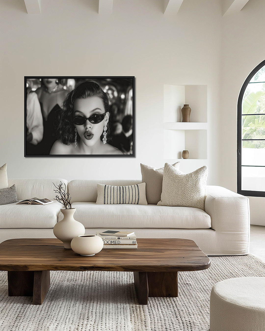 Stijlvolle portretfotografie – Vrouwelijk – wanddecoratie in interieur