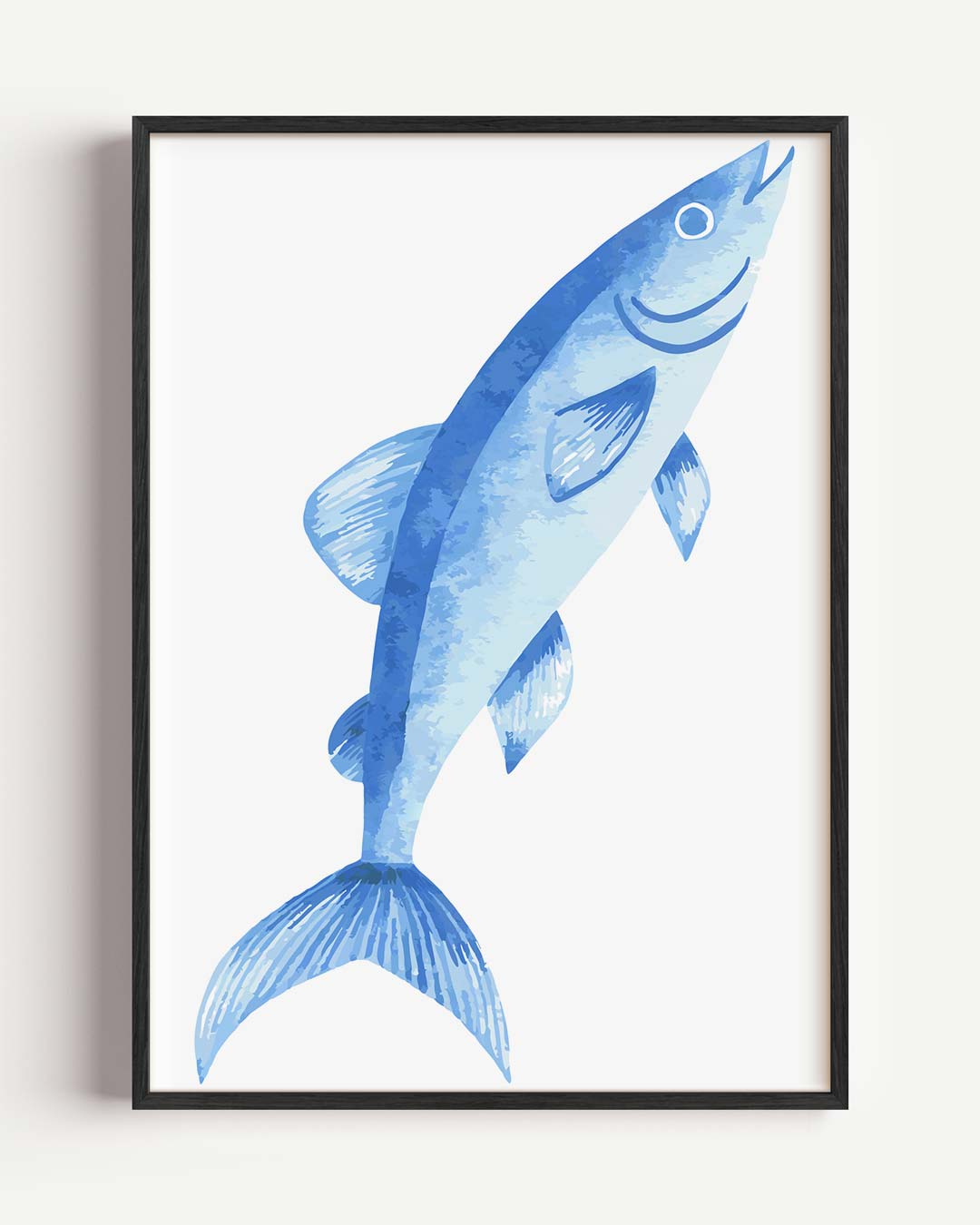 Stijlvolle Vis Illustratie – dieren portret poster als wanddecoratie