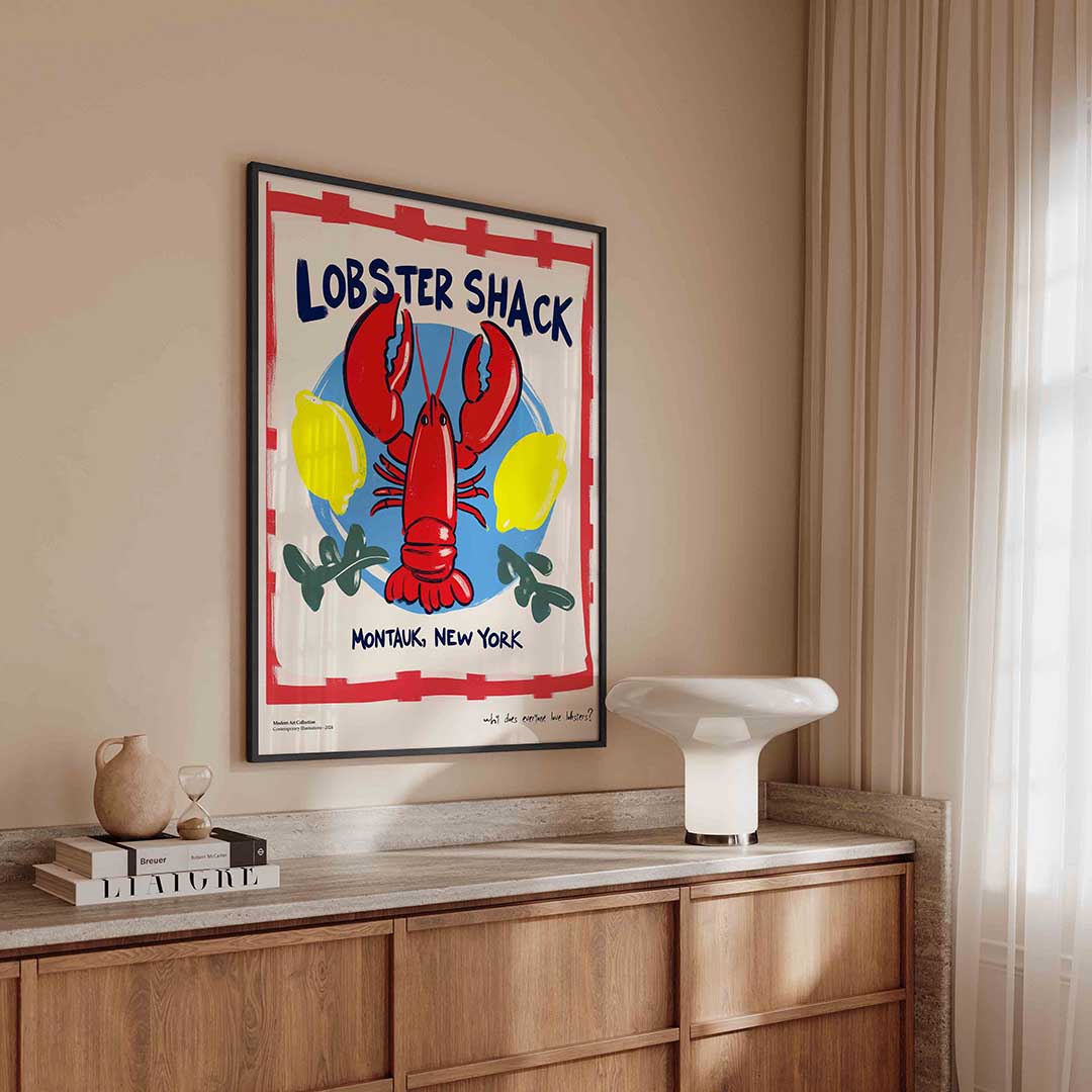 Lobster shack – urban poster in staand formaat