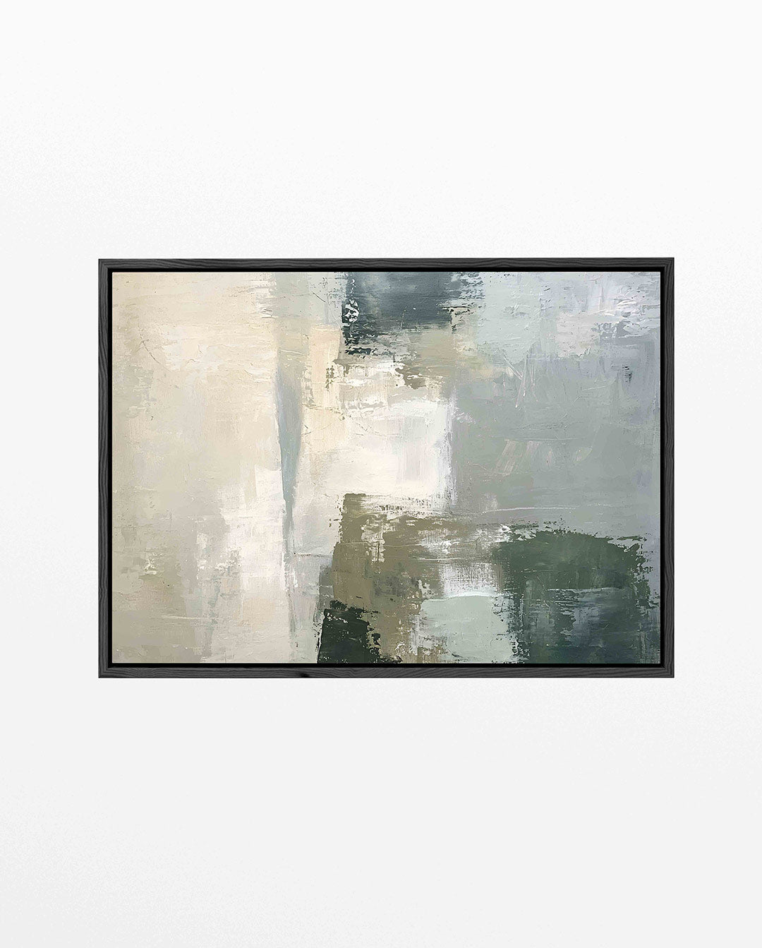 Rustige kleurencompositie – Harmonieuze – liggend abstract kunstwerk