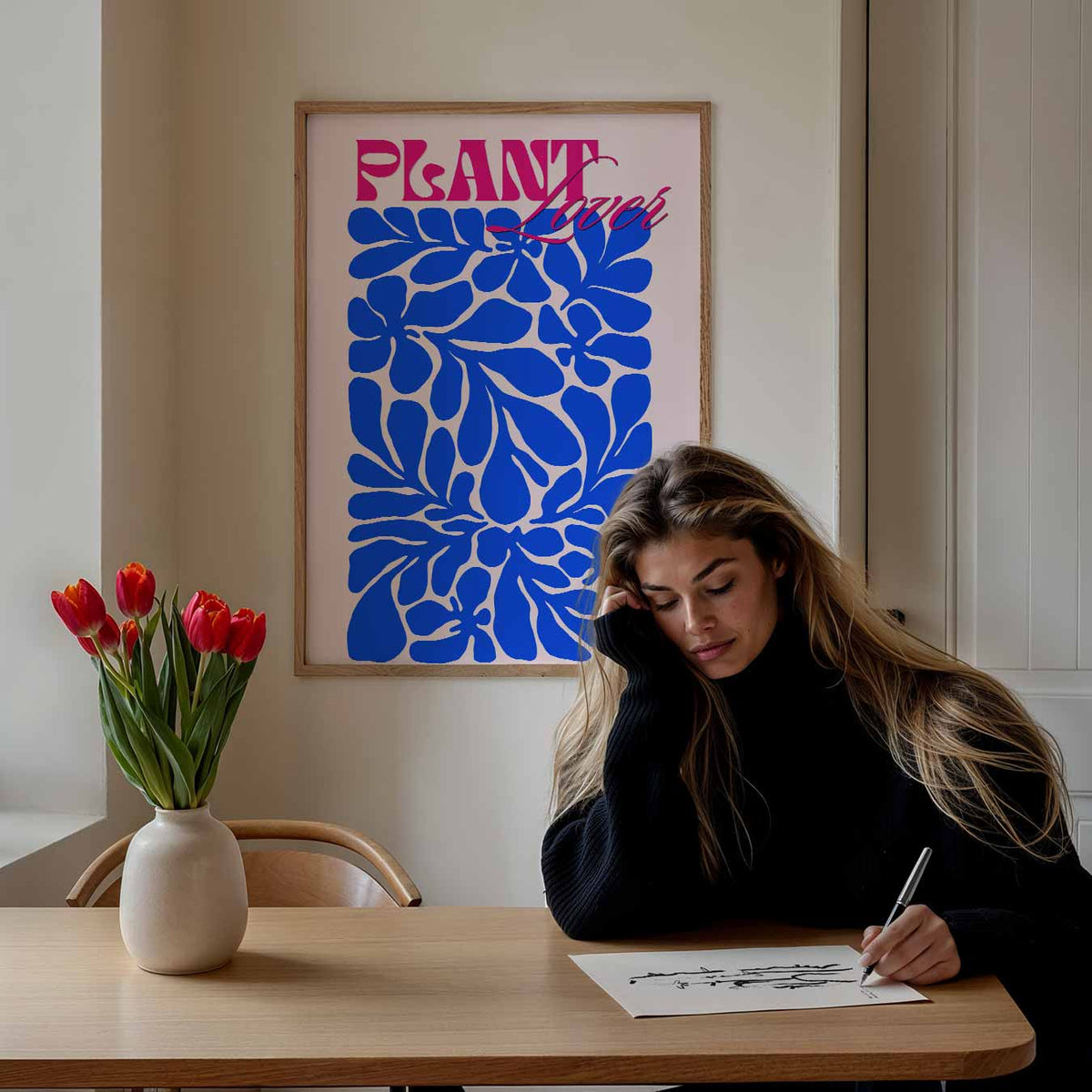 Plant Lover – bloemen poster als moderne staande wanddecoratie