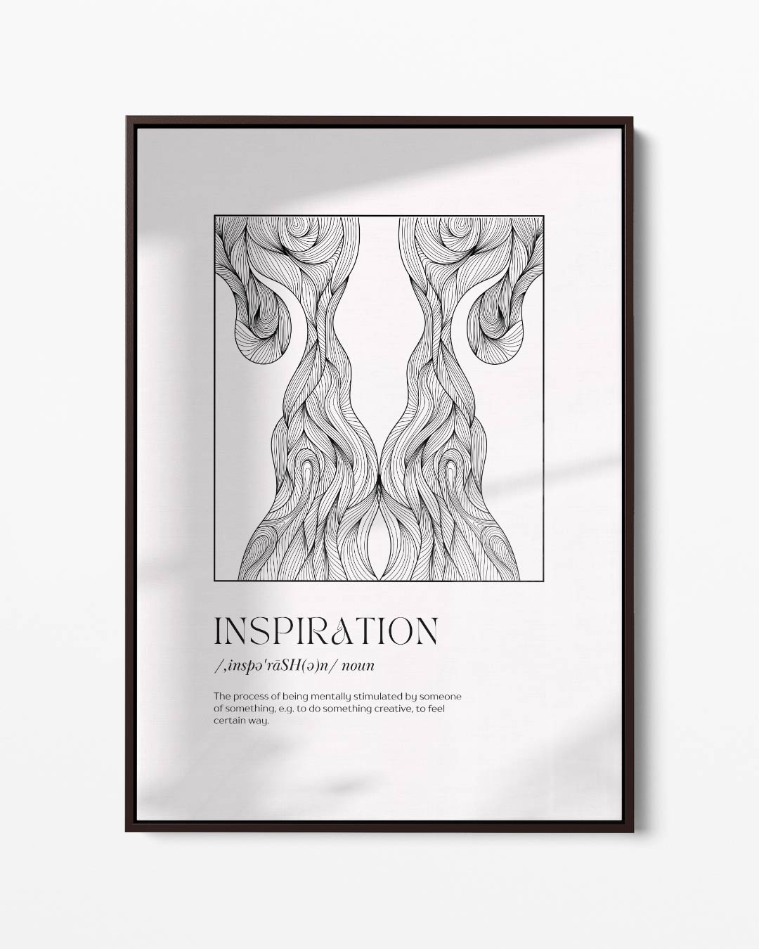 Inspiratie in Lijnen – portret kunstwerk als wanddecoratie