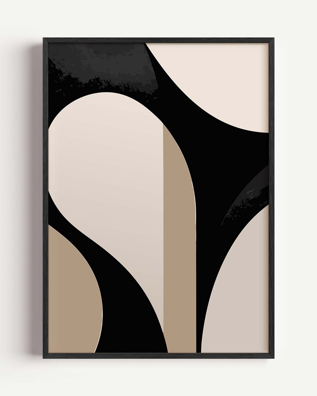 Abstracte Elegantie – kleurrijke abstracte portret poster als wanddecoratie