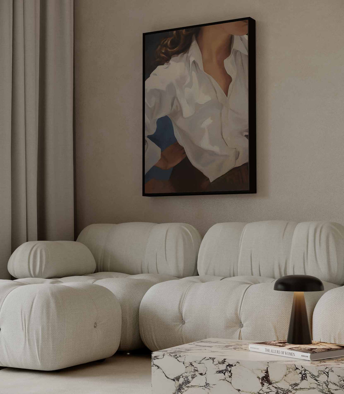 Casual Elegantie – portret wandkunst van WallArtistic