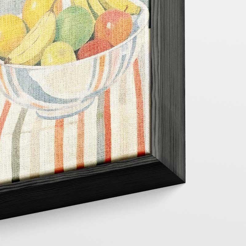 Kleurrijke Fruitmand in Impressionistische Stijl – portret wandkunst van WallArtistic