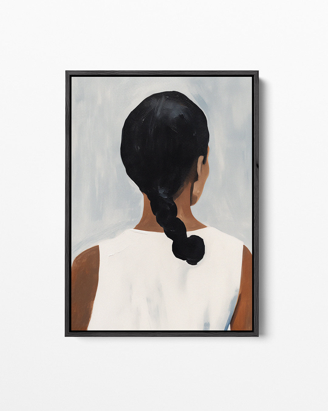 Vrouwelijke silhouet achteraanzicht – staand wanddecoratie kunstwerk