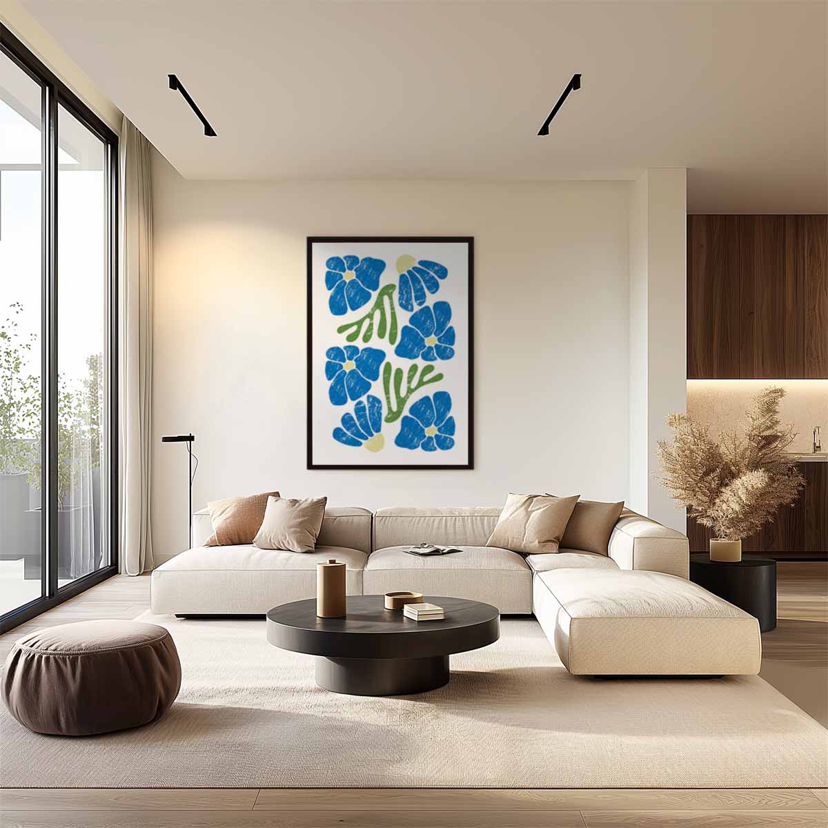 Bloemrijke Vreugde – staand kunstwerk voor modern interieur