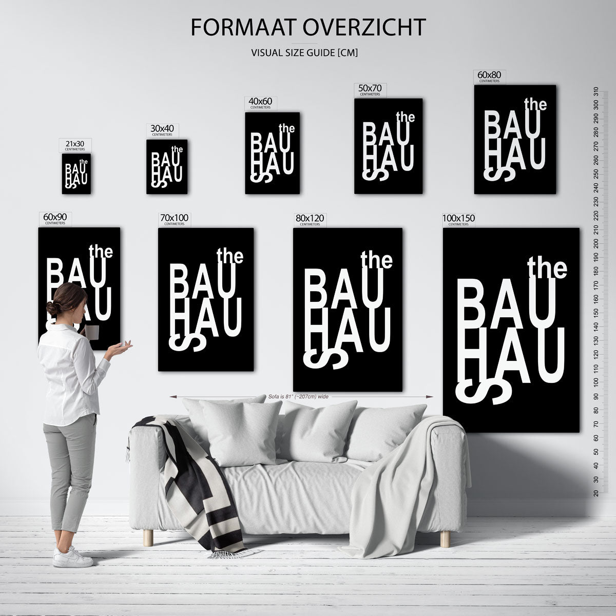  – geometrische poster in Bauhaus-stijl van WallArtistic