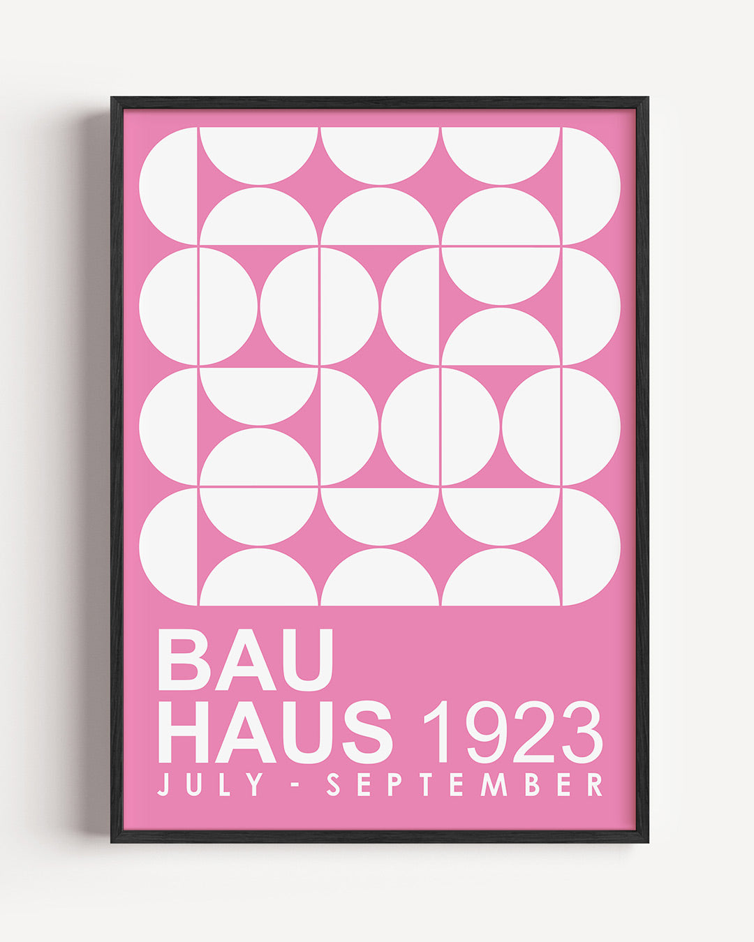 Vormen en vlakken – staande Bauhaus poster als wanddecoratie