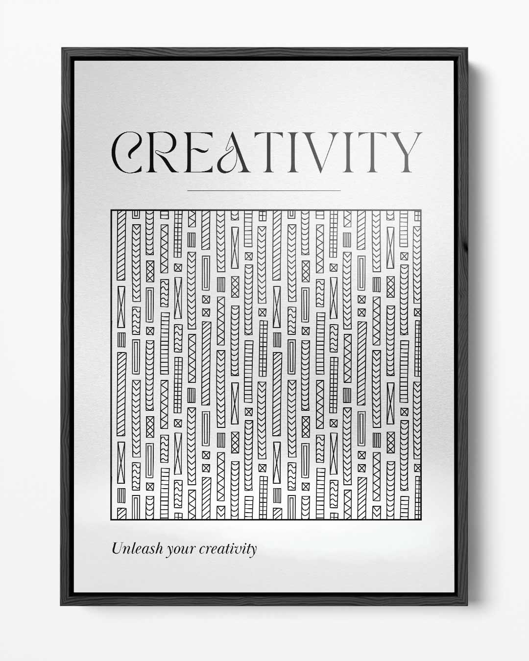 Creatieve Inspiratie Poster – portret kunstwerk als wanddecoratie