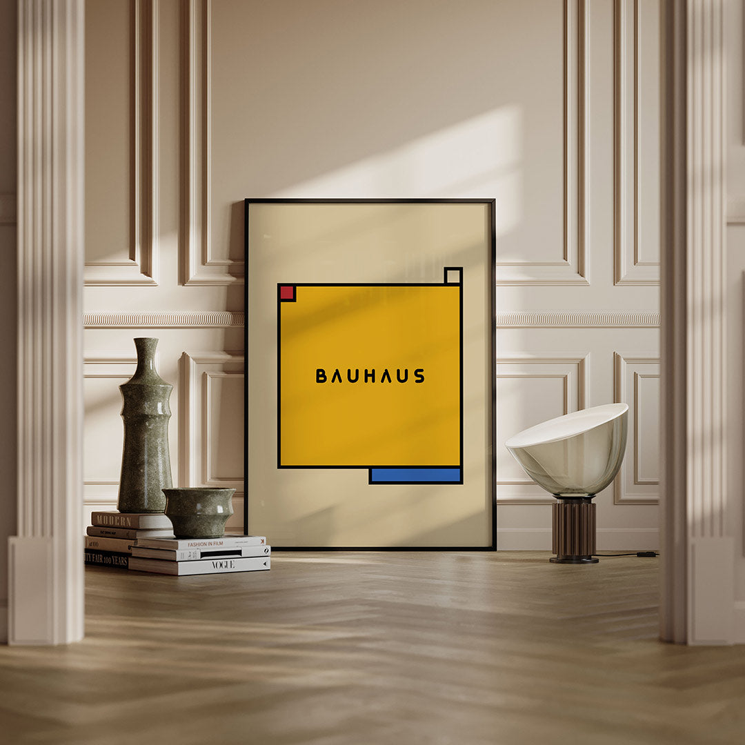 Vorm en kleur – moderne Bauhaus wandkunst als poster