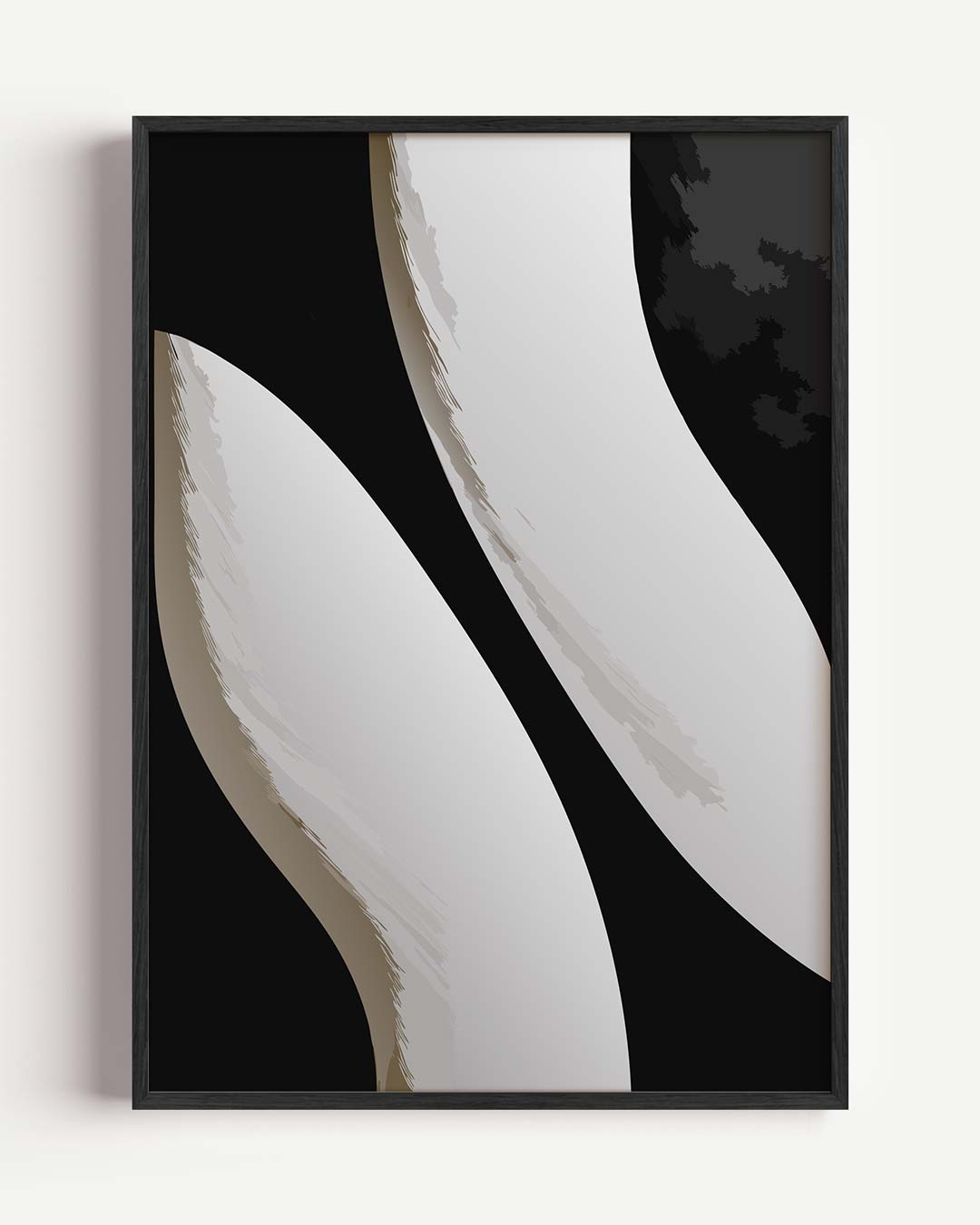 Strepen in Stijl – kleurrijke abstracte portret poster als wanddecoratie