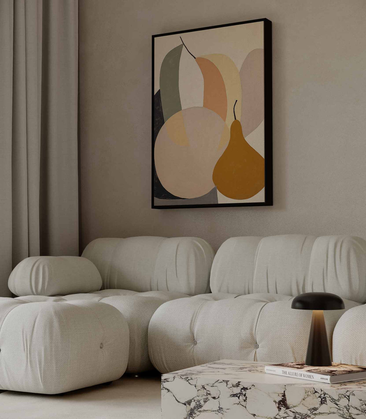 Vrolijke Fruitige Abstractie – plexiglas wanddecoratie in portret formaat