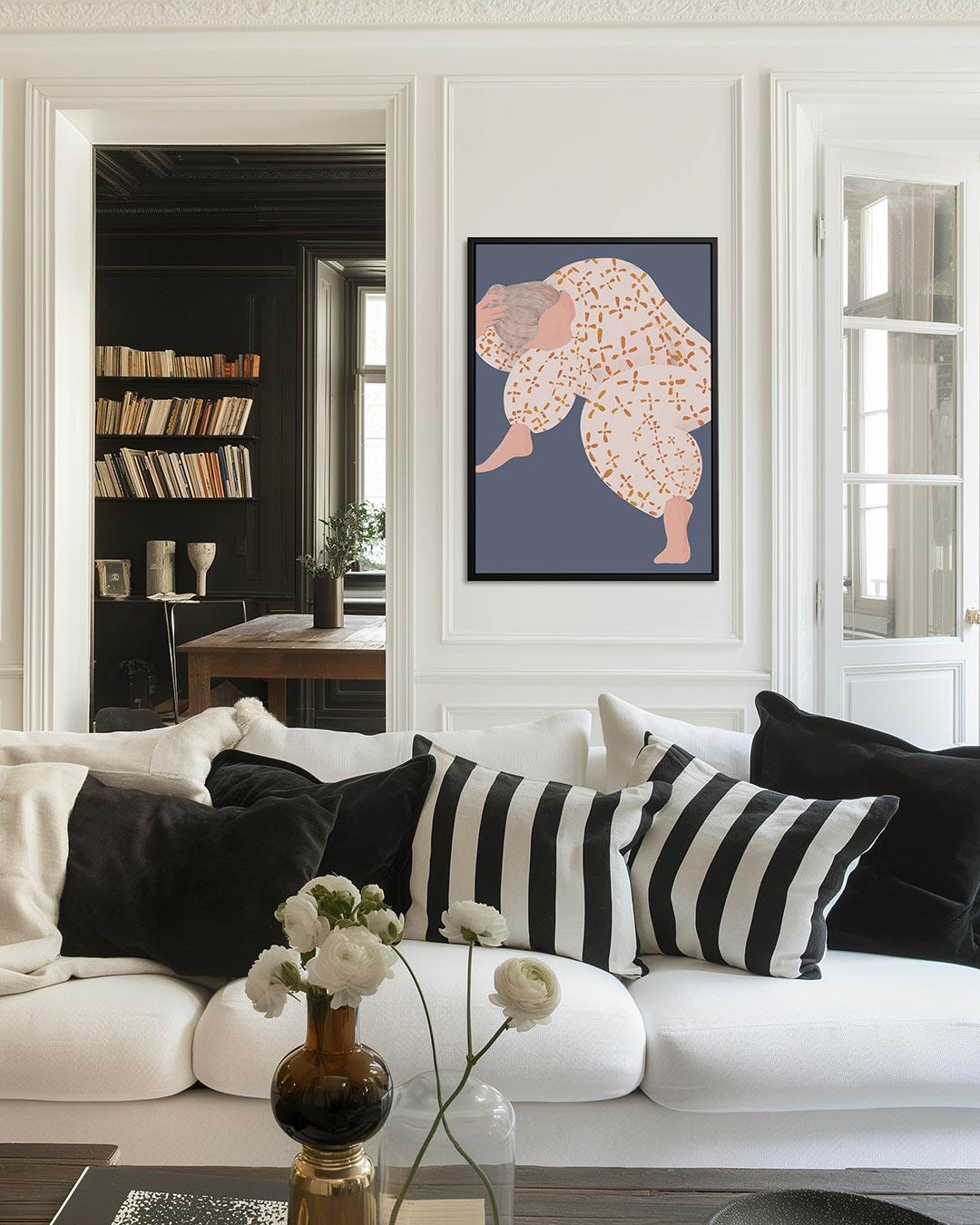 Dynamische vormen – decoratief kunstwerk voor aan de muur