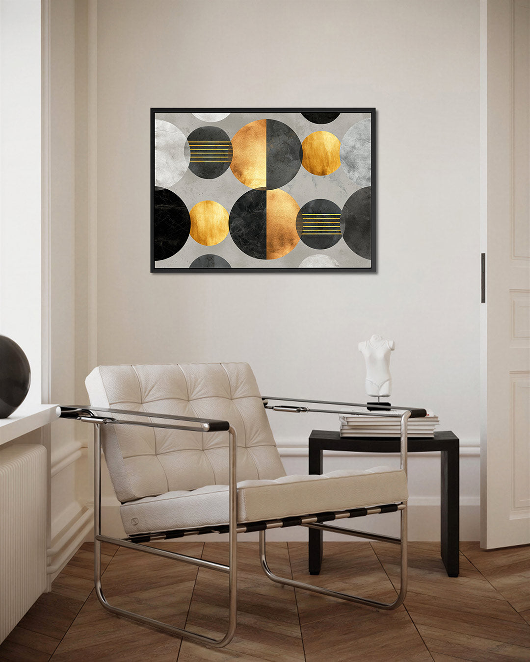 Geometrische cirkelcompositie – Geometrische – kunstwerk op canvas, dibond of plexiglas