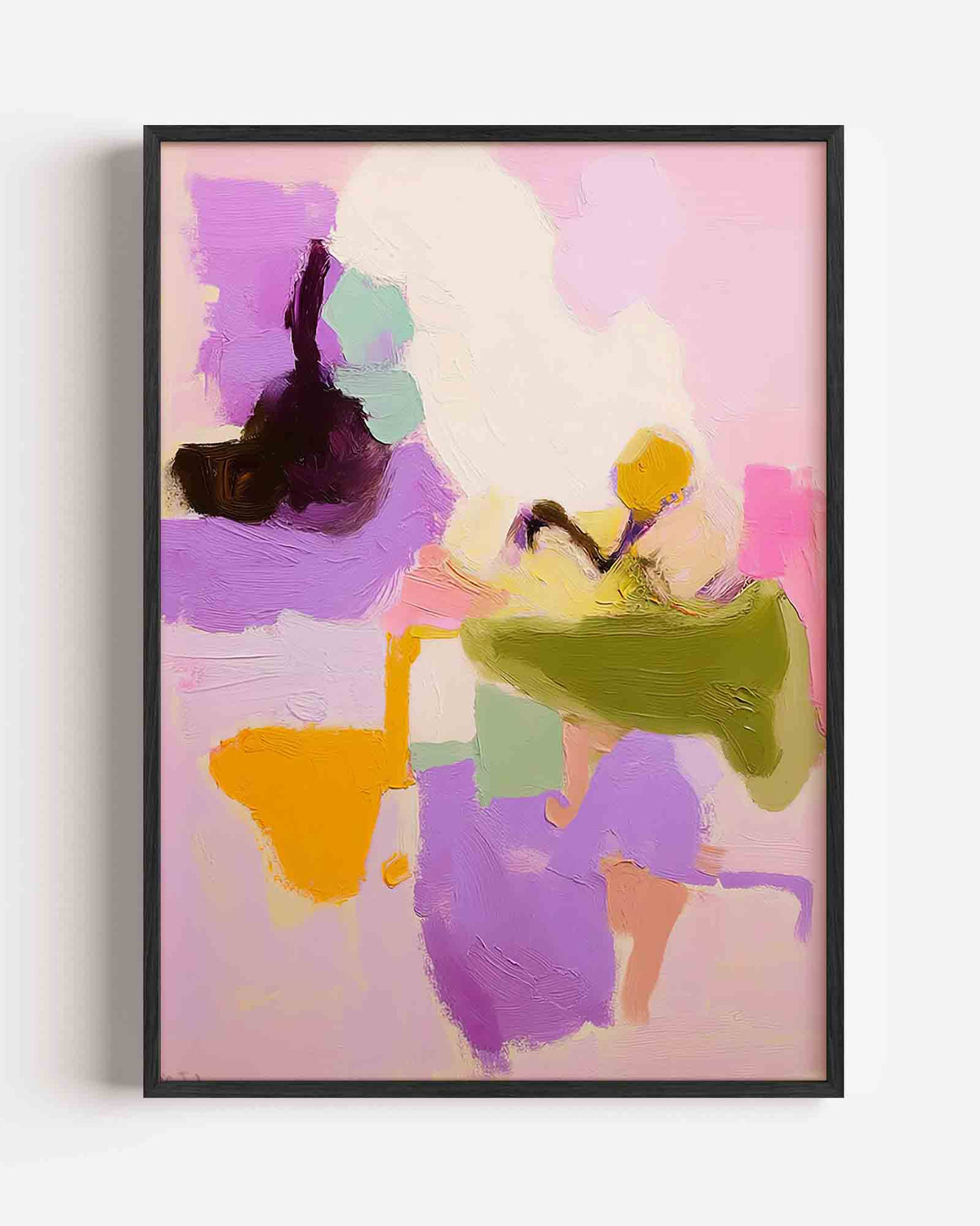 Abstracte vormen – dromerige illustratie poster als wanddecoratie