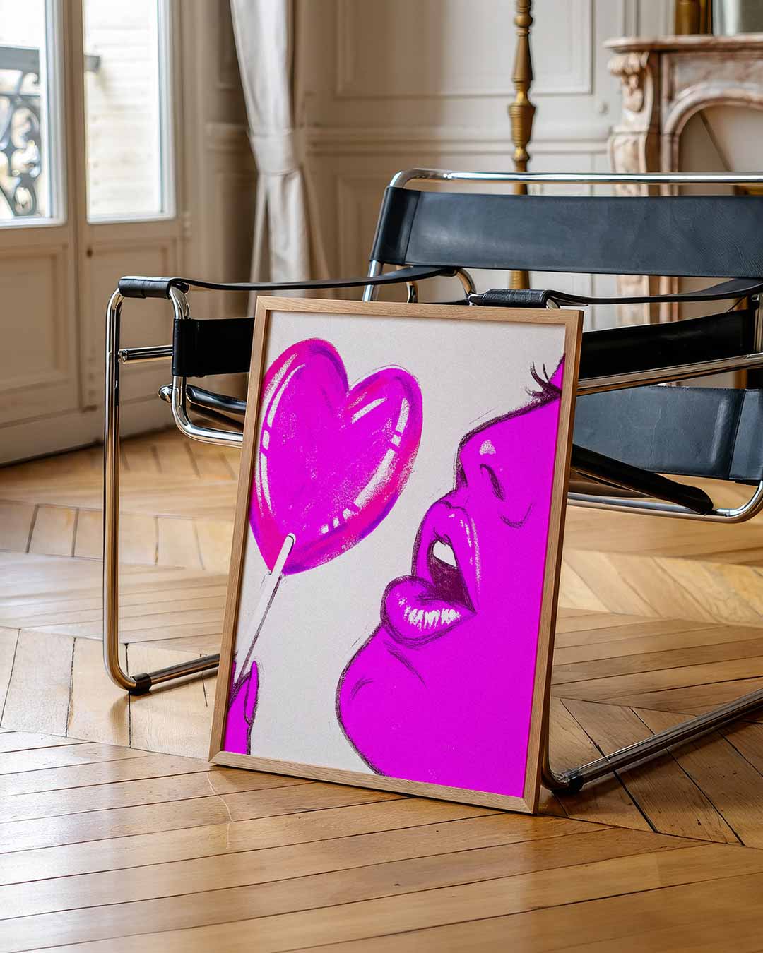 Liefdevolle Lolly – staande muurposter met zomerse uitstraling