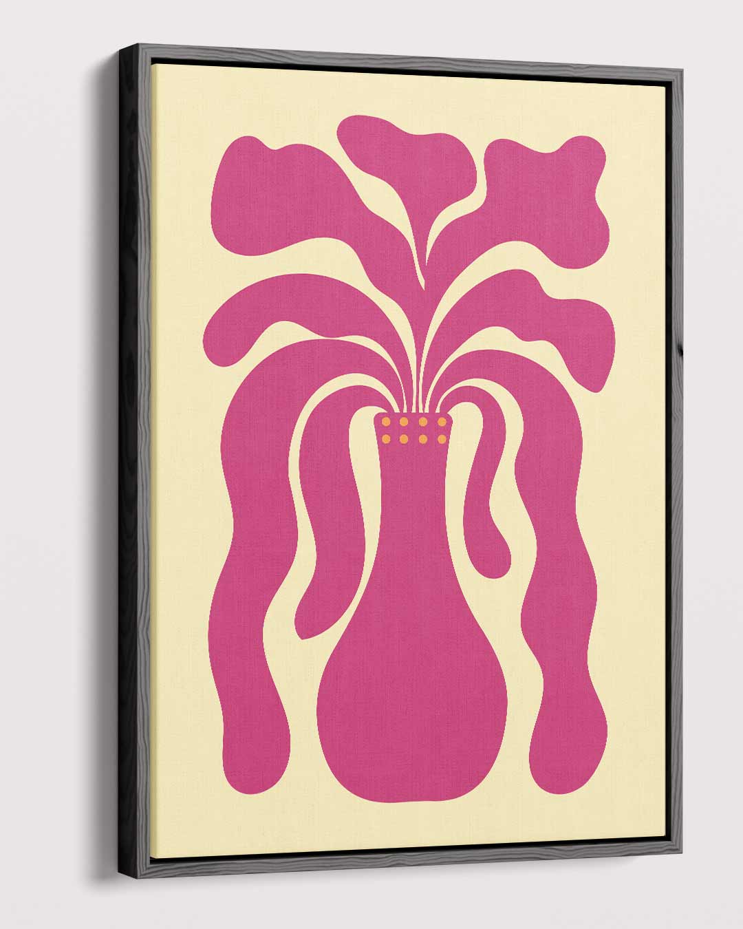 Abstracte Vaas met Organische Vormen – dibond kunstwerk als wanddecoratie