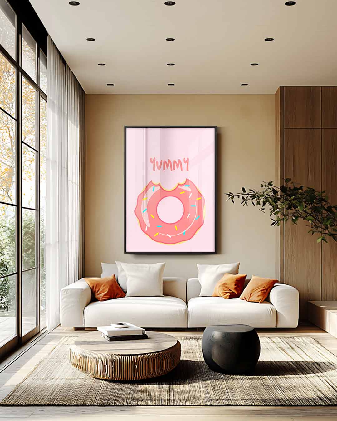 Donut Droom – staande wandkunst voor woonkamer of interieur