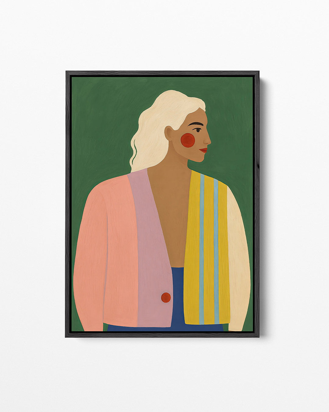 Vrouwelijk portret – staand wanddecoratie kunstwerk
