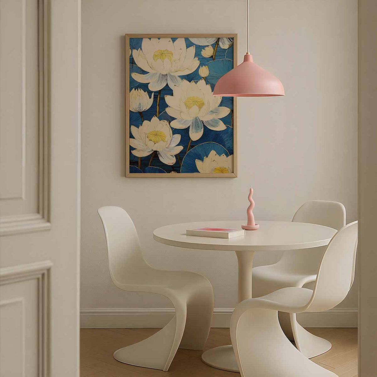 Lotusdroom Wanddecoratie – bloemen poster in staand formaat