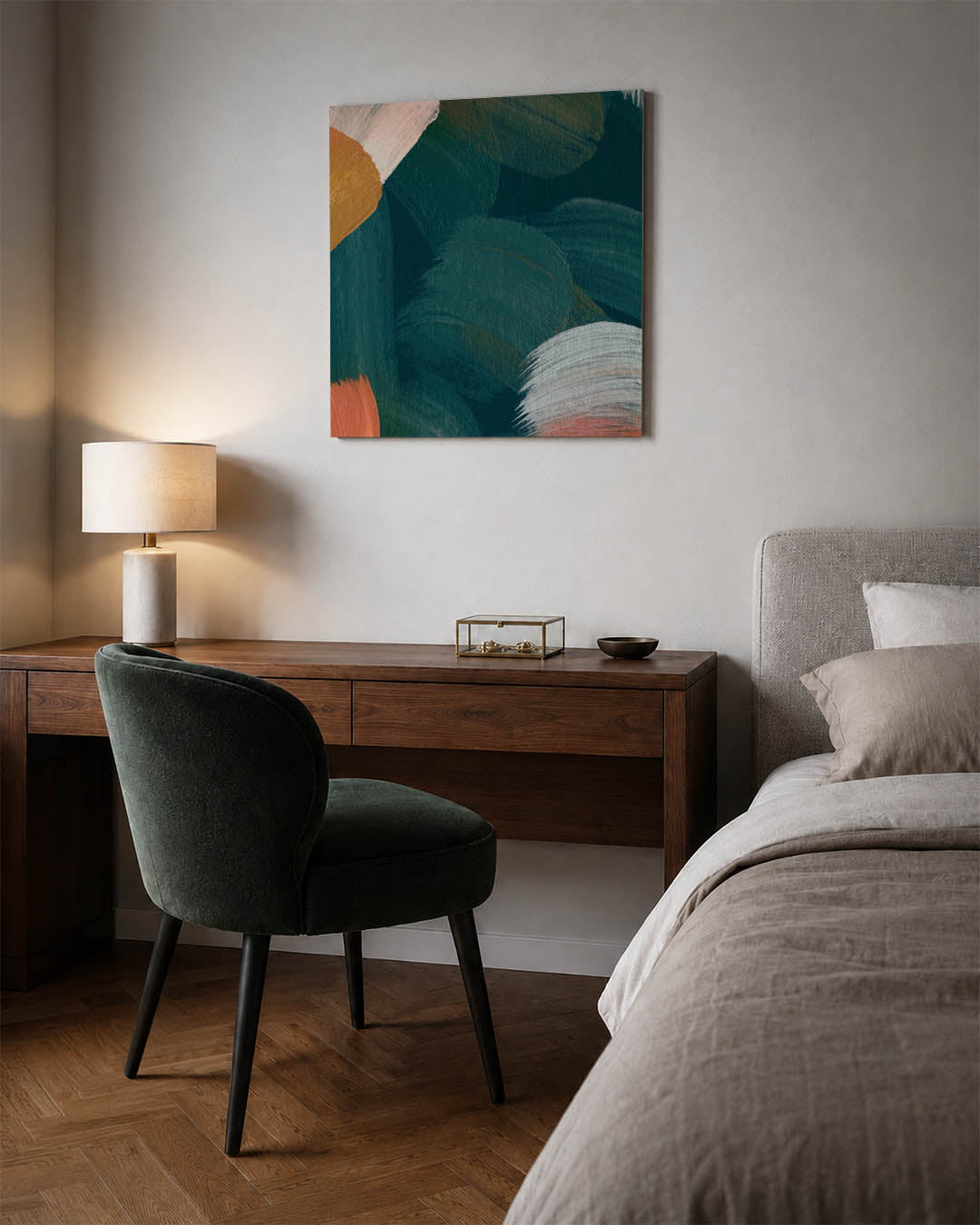 Kleurencompositie kunstwerk – materiaalweergave – dit werk toont een levendige mix van kleuren en vormen. Brede