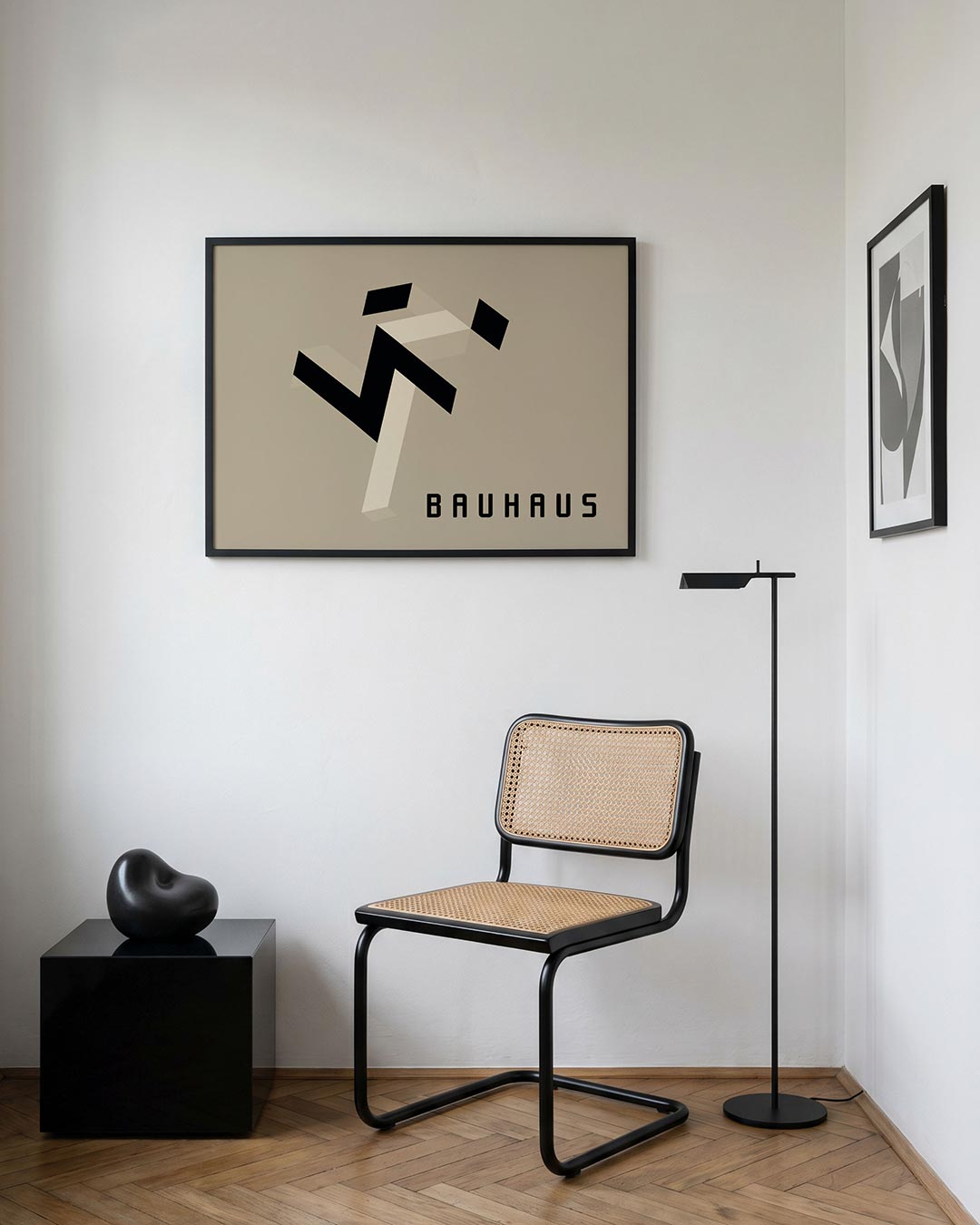 Vorm en balans – geometrische Bauhaus poster in liggend formaat
