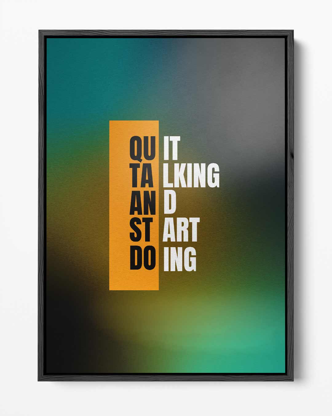 Inspirerende Typografie Poster – portret kunstwerk als wanddecoratie