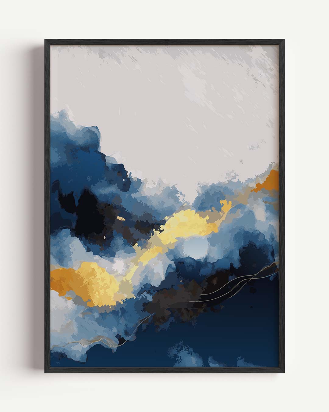 Dromerige Kleurensplash – kleurrijke abstracte portret poster als wanddecoratie