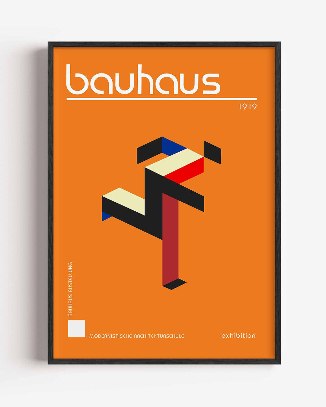 Abstracte – staande Bauhaus poster als wanddecoratie