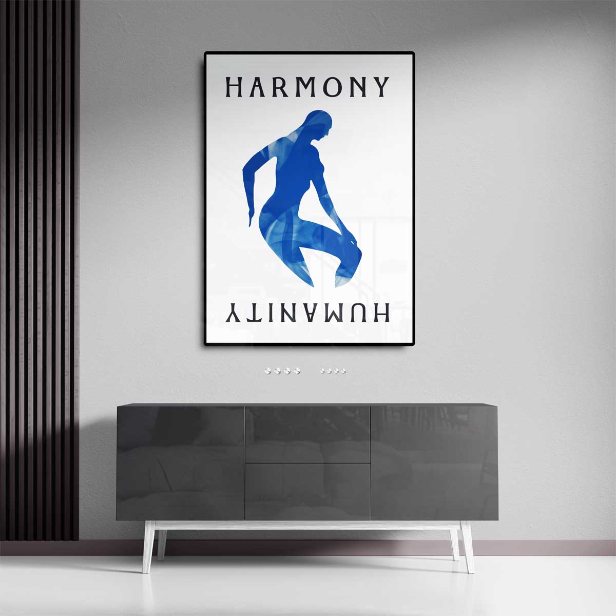 Harmonie in Menselijkheid – staand kunstwerk voor modern interieur